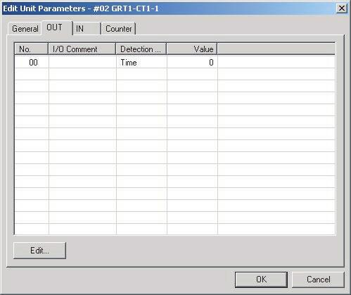GRT1-CT1(-1) Counter Units Section 6-4 Default Settings The Default Setting Button on the General Tab Page will download the default settings for all parameters on all tabs to the Counter Unit.