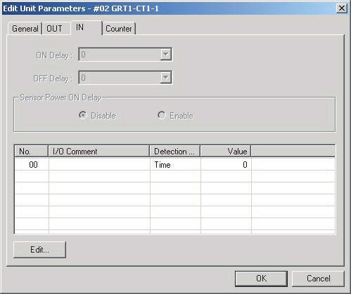 GRT1-CT1(-1) Counter Units Section 6-4 3. Set the items in the dialog box as shown in the following table. Item I/O Comment Detection Mode Value Description Enter a comment for the digital output.