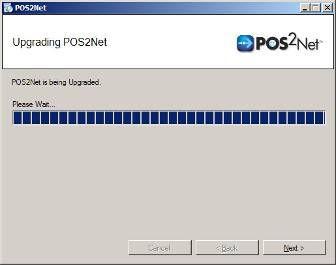 POS2Net previous version detected 2. 3. 4. 5. Upgrading POS2Net You can select to upgrade or uninstall POS2Net. Click Upgrade then Next.
