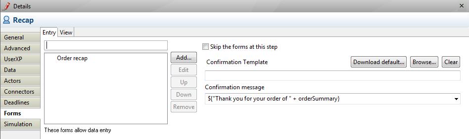 3.6 How to customize the Confirmation template and messages The confirmation message is shown whenever a Process Case moves from one Actor / User to the next.