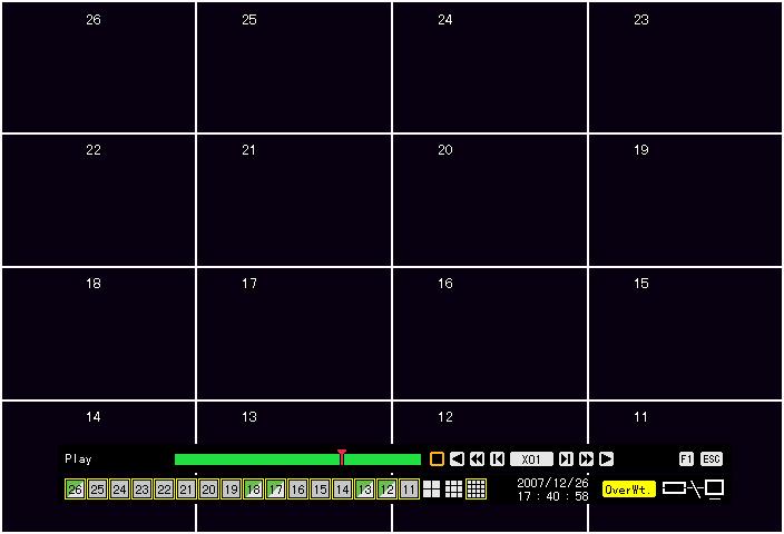 System Operation 4-8-5 Multi-Day Search The user can playback the video contents of a certain time recorded on different dates. The video contents can be sorted by date in descending order.
