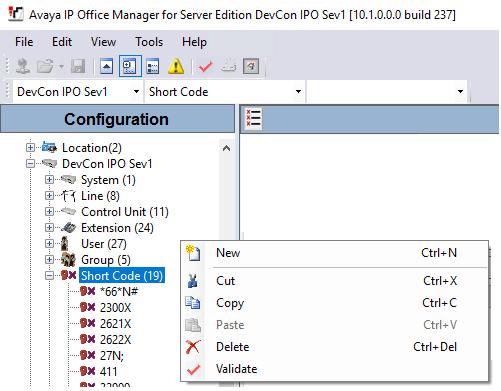 5.5. Create Short Code (Route Calls) A Short Code needs to be configured on the IP Office to route calls to ICR.