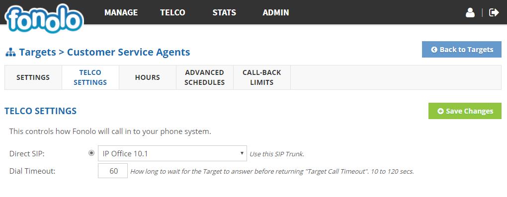 During compliance testing, CDN 33000 was pre-configured on Contact Center Select which was accessible via IP Office. Then click on the Add New Target button to save this Target.