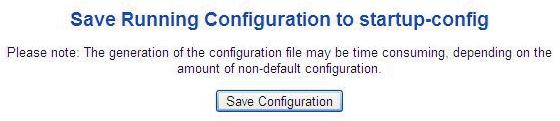 that the running configuration sequence becomes the startup configuration file, which is called configuration save.