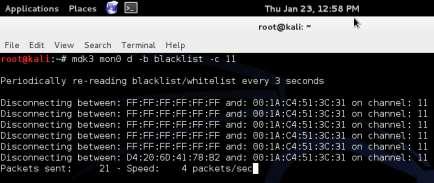 5. Type #nano blacklist put the target network s MAC address on separate lines 6.