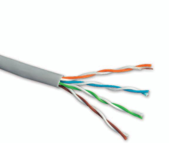 UTP Category 5e Installation Cable K INSTALLATION CABLE The Category 5e unshielded installation cable is mostly used cable for data transmission where no electromagnetic disturbance is a problem.