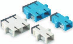 Our ST and SC adapters are available with a phosphor bronze sleeve for universal applications (MM/SM). All SC, LC and MTRJ adapters are provided with retaining clips for easy, snap-in mounting.