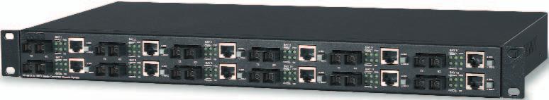12-Port Rack Mount Media Converters AMEDIA CONVERTER SYSTEMS The Signamax 065-1200 12-Channel Rack Mount Media Converter is a perfect solution for large installations that utilize many of the same