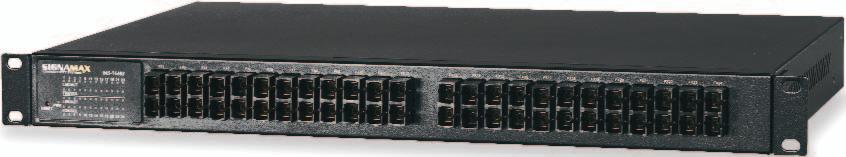B ETHERNET SWITCHES 24-Port 100FX Ethernet Fiber Switch Signamax Connectivity Systems model 065-7640AFSC and 065-7640AFSM Fast Ethernet Fiber Switches connect workstations and servers using fiber