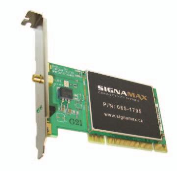 E WIRELESS LAN 54/108 Mbps Wireless PCI Card Signamax 065-1795 let you connect your desktop computer to a wireless network, and is suitable for small offices, home offices and places where cable can