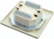 GWORK AREA Category 6 Wall Outlets Signamax Category 6 outlets are designed for an easy installation.