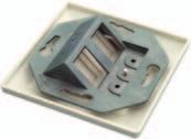 Contains wide range of outlets and frames, each usable for all keystone jacks, modular jacks and