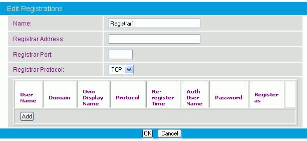 Registrar Configuration SIP devices can communicate directly if the URL of both devices is known, but in general, SIP gateways are used in a network to enable functionalities such as routing,