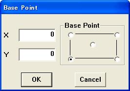 About the Coordinate Setting Dialog The coordinate setting dialog is used to specify the coordinates of a shape base point or placement position.
