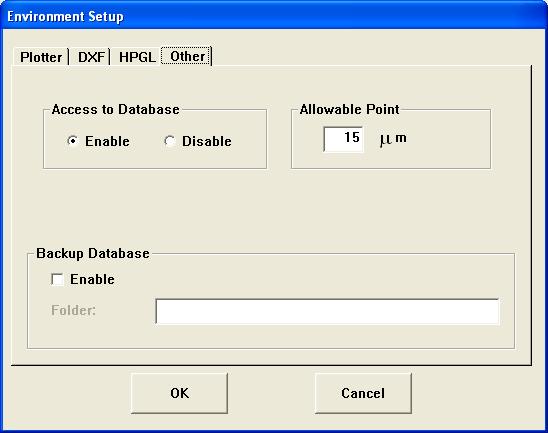 Set [Other] Set database access and backup. For details about the database, see page 7-2. 1 Click the [Other] tab. Set each item.