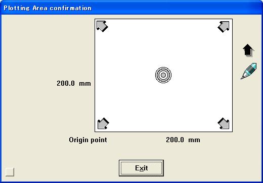 You can check the output position on the screen by specifying offsets. Enter the X-direction and Y-direction offsets from the origin. The offsets may be negative.