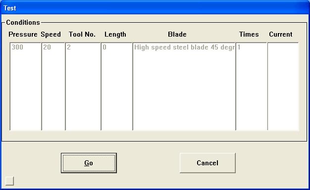 For details about setting the output conditions, see page 3-10. 2 Specify Test in the Plotter Output dialog.