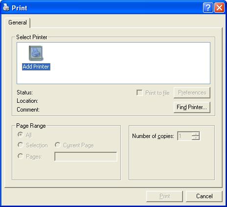 Output to a Printer Output the current window to a printer. Setting an output printer 1 Select the Printer Setup command from the File menu.