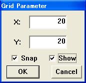 While grids are valid, the G mark remains displayed at the upper left of the screen. Grids are valid even if display is not specified.