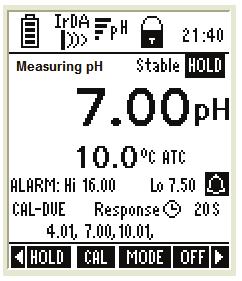 3.4 Alarm set point (For ph/conductivity/do) You can set the meter to display an alarm when the ph/conductivity/salinity/resistivity/tds/do(%)/do(mg/l) reading goes higher or lower than predefined