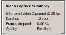 The computer is capturing everything you can now see in the capture window or on the screen of your video camera.