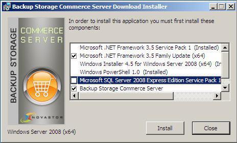 Upgrade the Commerce Server Locate and run the installation file for the Commerce Server. The installer will check to ensure the prerequisites are already installed before beginning the upgrade.