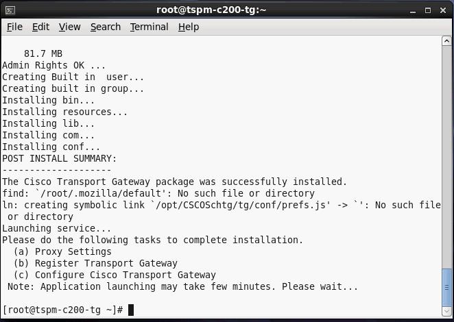Figure 9. Installation and post install summary When the installation is complete, the configuration UI launches automatically. This may take several minutes.
