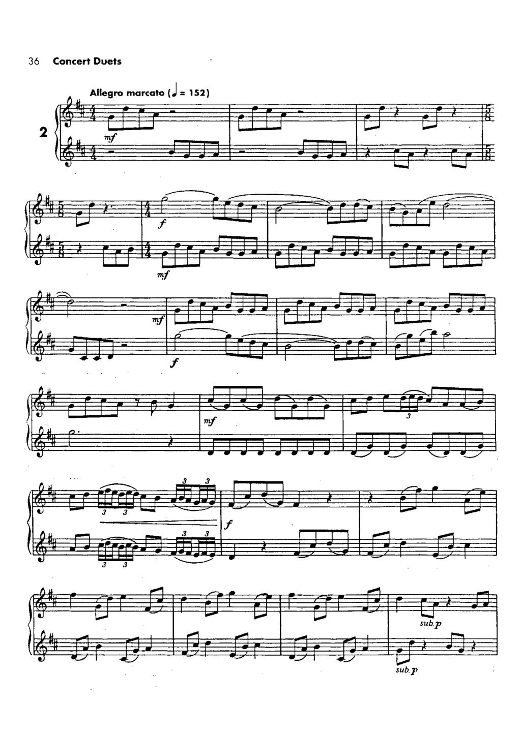36 Concert Duets 4 Allegro marcato ( = 52) 772.