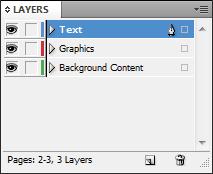 1 Working with graphics Understanding layers Layers help you organize your layout.