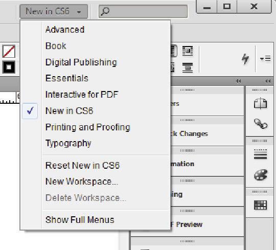 1 The InDesign workspace You can use the pasteboard to temporarily hold elements while designing your project.