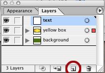 Create a new layer called text for the text. 16.