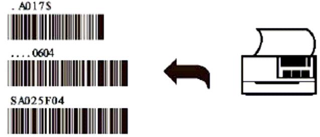4. Print the results shown on the monitor as bar codes with a bar code printer. The bar codes should be in the Code 39 symbology. 5.