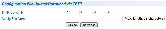 Chapter 26: Software/Configuration Updates Download or Upload a Configuration File via TFTP This section describes how to upload or download a configuration file using TFTP on an TFTP server.