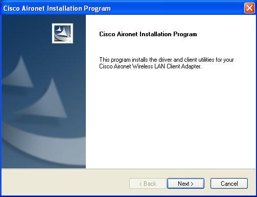 First Page of the Cisco Aironet Installation Wizard 2-16 CCNP: Building