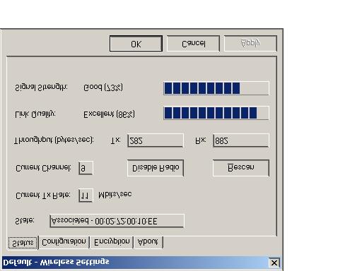 4 Configuration Utility 4.1 Configuration Utility under Windows 98SE/ME/2K/XP WLAN PC Card uses its own management software. All functions controlled by users are provided by this application.