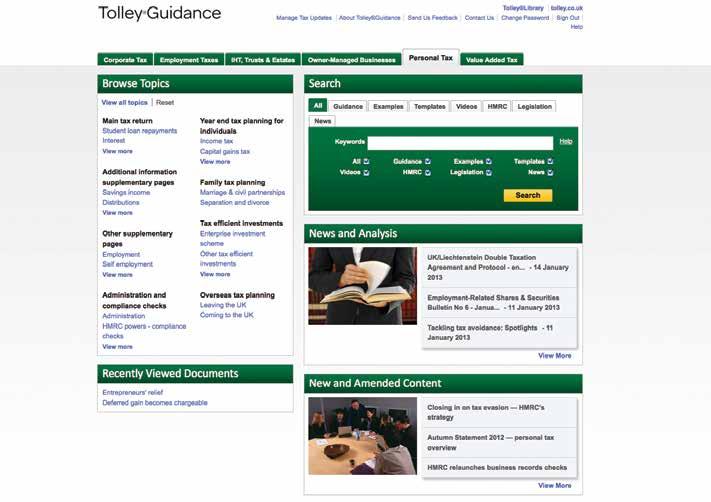 Searching 5 6 7 3 4 8 When you access the TolleyGuidance homepage, only the modules you subscribe to will appear on the screen.