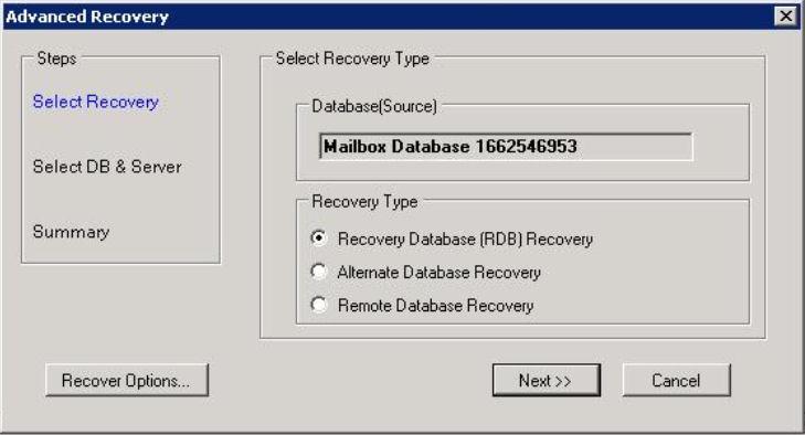 Mail Item Recovery c. If you are recovering to the original database location, open the database properties and select This database can be overwritten by a restore. 2.