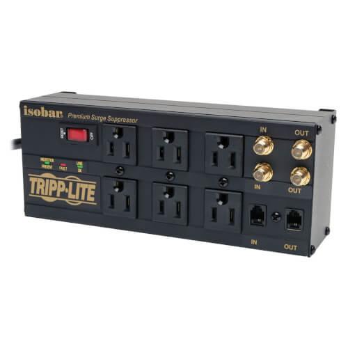 surge protection rating 2-line 2.2 GHz gold coaxial protection Coaxial cable/telephone line/modem surge protection 6 ft.