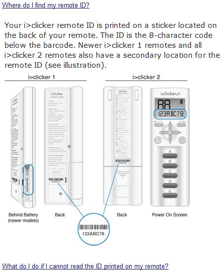 Step 4: Instruct students to register their clickers by clicking Remote Registration in the