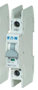 Eaton s WMZT DIN rail mountable circuit breaker is designed for use in branch service applications.