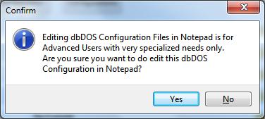 The above shows the outcome of running the dbdos PRO 2 Configuration Manager, it shows that a new Windows shortcut was created and it now lists that short cut in the Configuration Manager for better