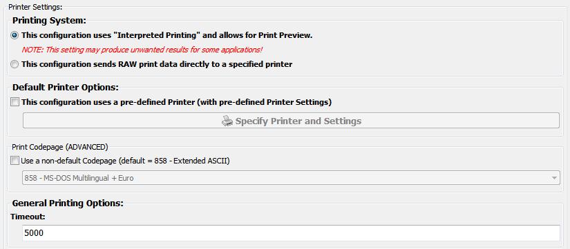 Change Area 4: Printer Settings: Many advances have been made in the dbdos PRO 2 product around printing. The new printing interface allows you to decide many more options than before.
