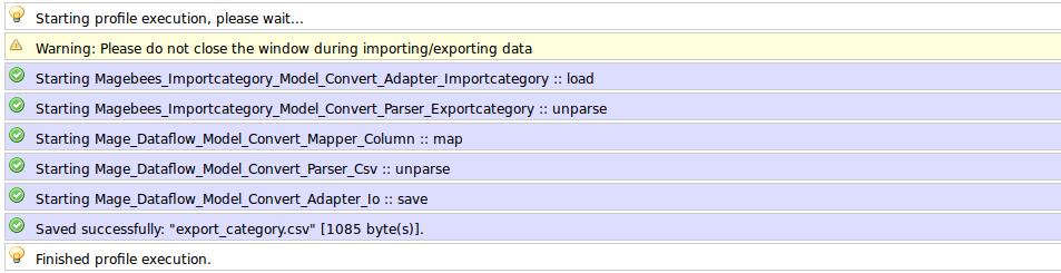 Step-6 Now categories exported successfully. You can get export_category.