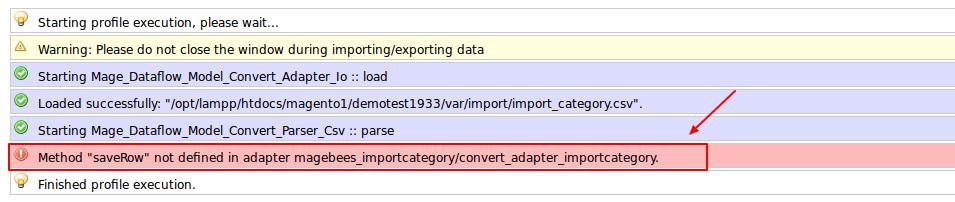 FAQ:- Q-1: I click on Run Profile in Popup in Import Category Section then I get the following error Could Not Load file:...\...\var\import\import_category.csv.