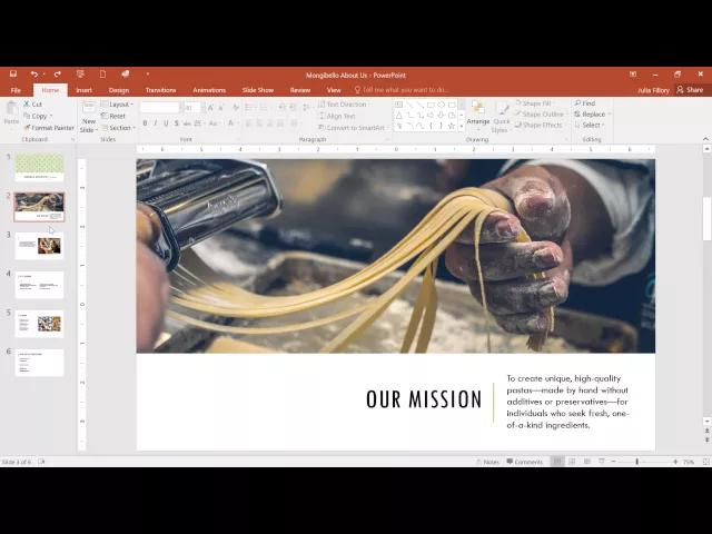 PowerPoint 2016 Getting Started With PowerPoint Introduction PowerPoint is a presentation program that allows you to create dynamic slide presentations.