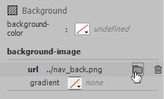 The last thing we ll add in the navigation is a background image which we ll add in the CSS. 17) Select the #navigation selector in the CSS Designer panel.