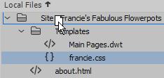 That means we need to create that file. 6) In the Sources section of the CSS Designer panel click on Add CSS Source. 7) Click Create A New CSS File.