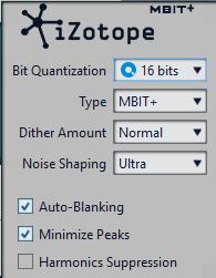Step 9 Dither Dither is a tool used to reduce the loss and distortion that can occur when going from a higher bit depth (24 bit) to a lower bit depth (16 bit).