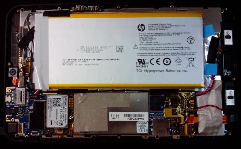 Disassemble Battery 1. For 3G module:rip acid tape * 1.