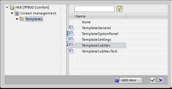 5 Extending the library with a separate plant module Storage path in the library "Masters Copies >02_HMI > 01_Template > 07_Examples" Note Use the "HMI templates" to quickly assign the design options